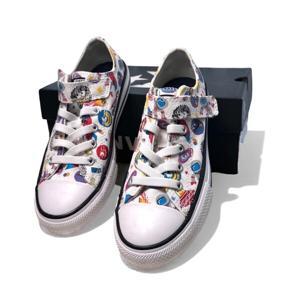 Converse Chuck Taylor All Stars Kids CTAS 1V OX Space Sneakers V Strap Youth 1 - Picture 11 of 14